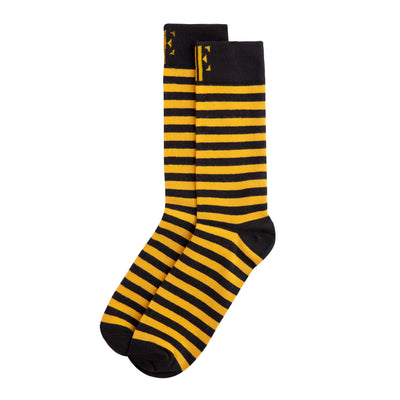 Yellow & Black Crew Socks