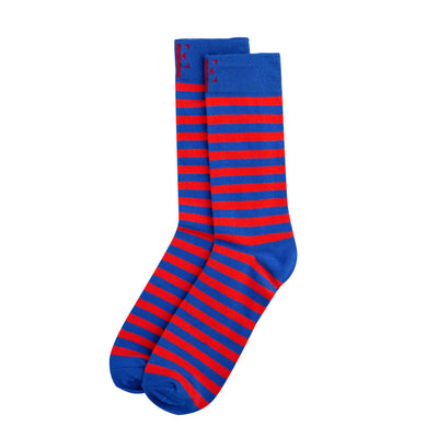 Red & Blue Crew Socks