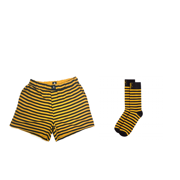 Bumblebee | Yellow & Black Matching Boxers & Socks
